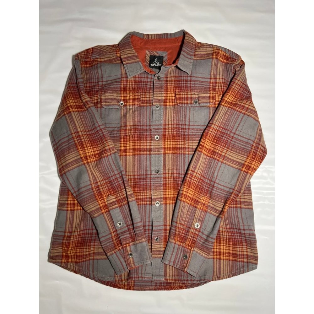 pRana Edgewater Long-Sleeve Organic Materials Woven Shirt size Large